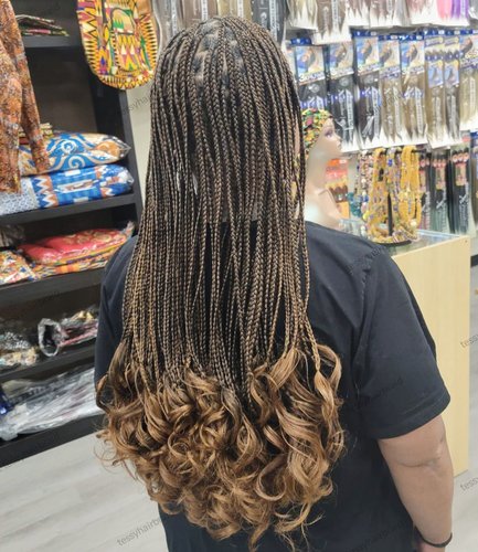 Knotless French curls